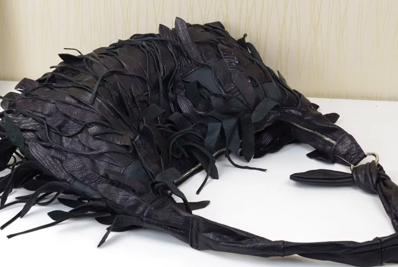 Midnight Vulture Black Fringe Bag - available for PRE-ORDER ships July