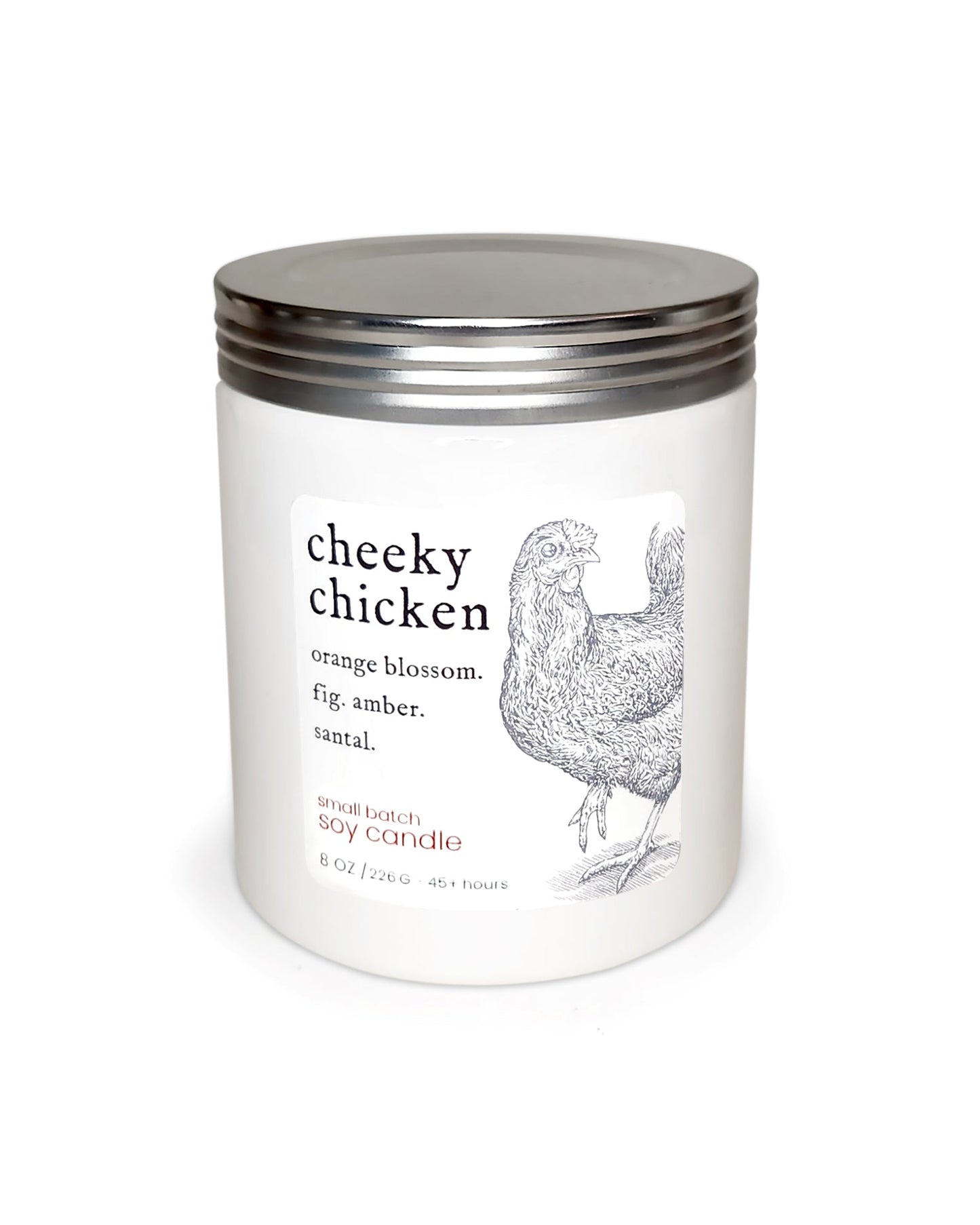 cheeky chicken ~ soy candle.